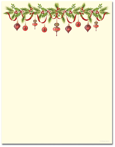 free holiday stationery templates