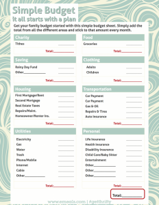 free household budget worksheet simple budget worksheet free printable x