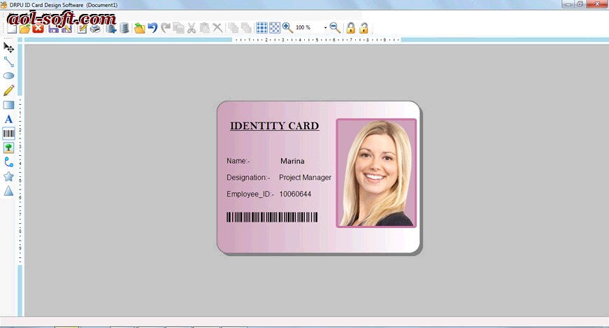 free id card template