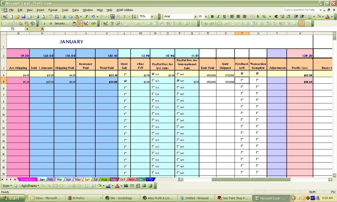 Free Inventory Spreadsheet Template Business