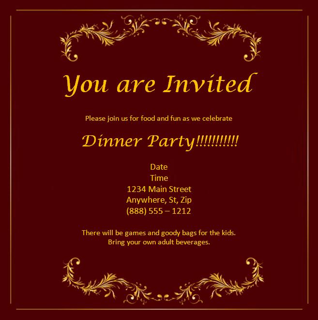 ms word invitation templates free download