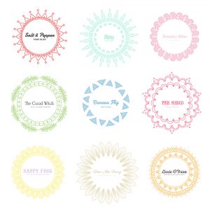 free letterhead template mandala logos colour