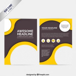 free menu design templates abstract brochure with circles