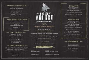 free menu templates for word volant brunch