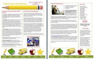 free newsletter templates for teachers newsletter templates