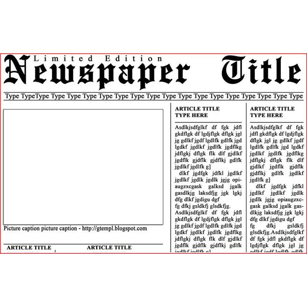 microsoft word old newspaper template free download