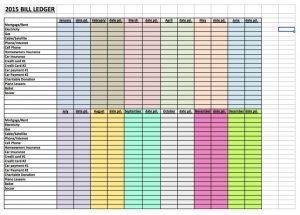 free personal budget template diy finance ledger bills x