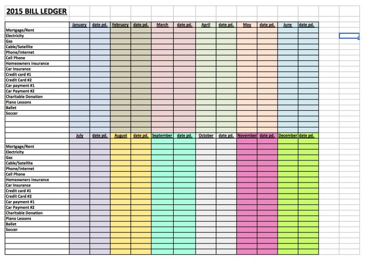 free personal budget template