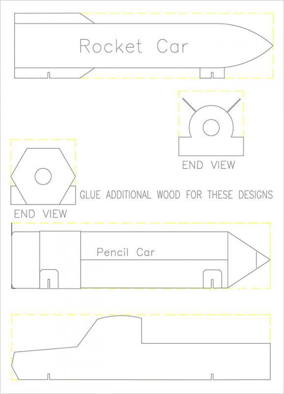 free pinewood derby car templates