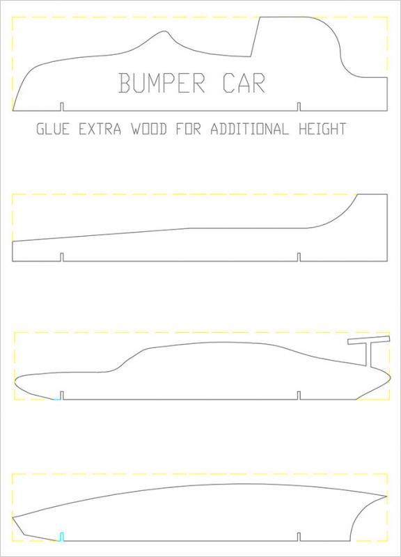 free pinewood derby car templates