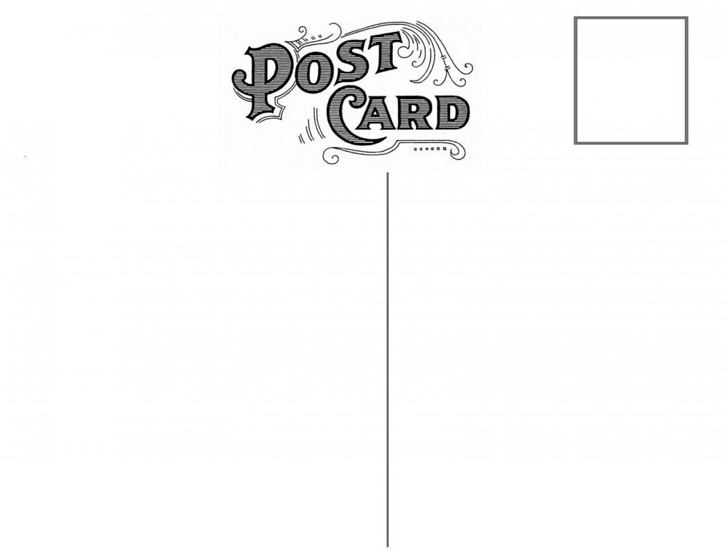 free postcard template