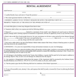 free printable basic rental agreement simple residential rental agreement forms