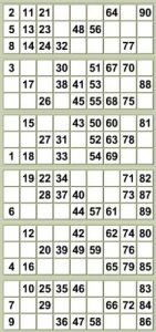 free printable bingo cards with numbers bingo strip