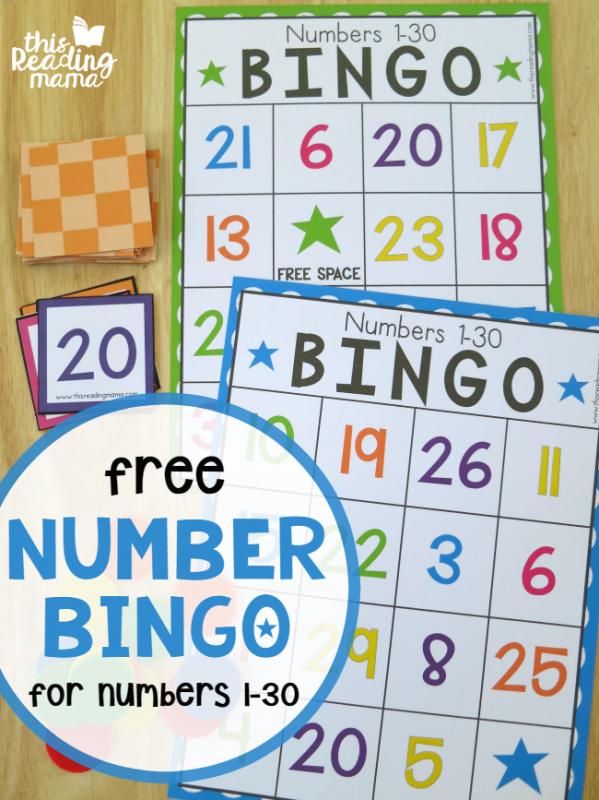 free printable bingo cards with numbers