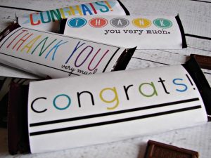 free printable candy bar wrappers congrats free candy bar printable x