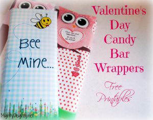 free printable candy bar wrappers valentines day candy bar wrapper bees and owls