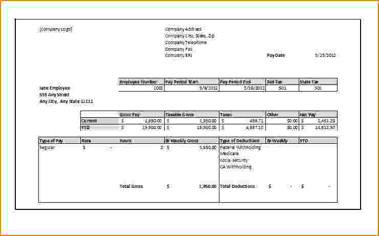 free printable check stubs