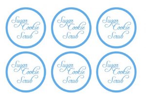 free printable customizable gift tags sugar cookie scrub labels