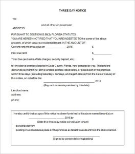 free printable eviction notice template free eviction notice for days