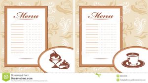 free printable id cards templates drinks pastry ice cream menu card template illustration