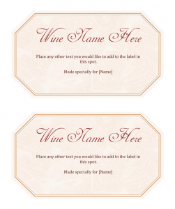 free printable label templates for word free printable wine label template