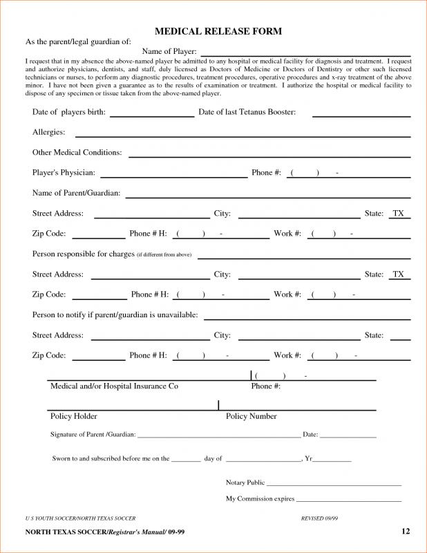 Free Printable Medical Forms | Template Business