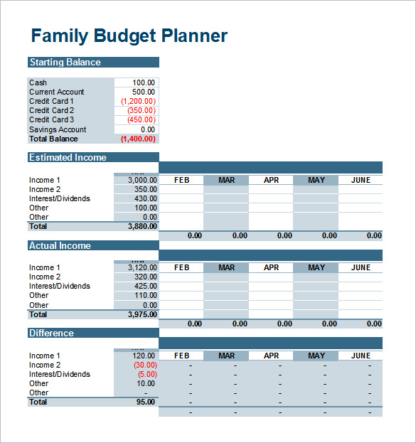 free printable monthly budget worksheets