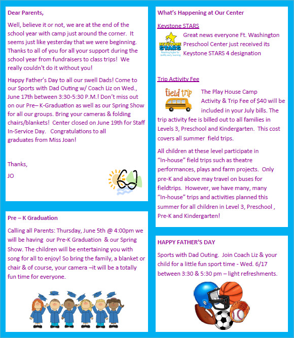 free printable newsletter templates