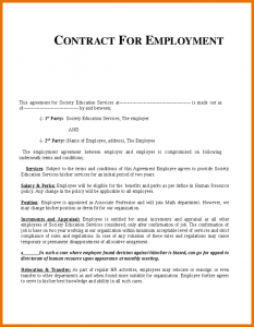 free printable obituary templates job contract template employment contract template