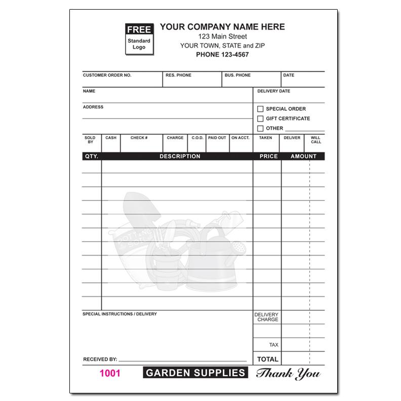 free printable order forms