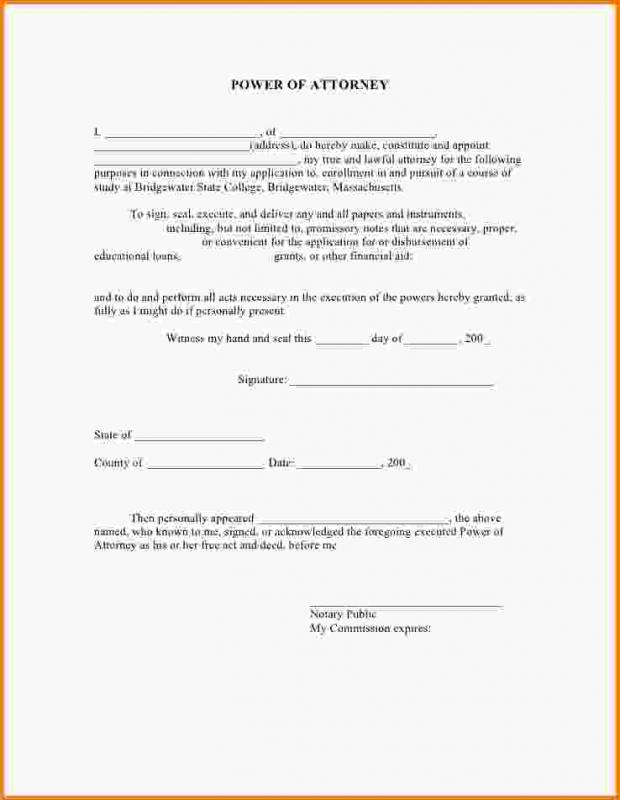 free printable power of attorney forms