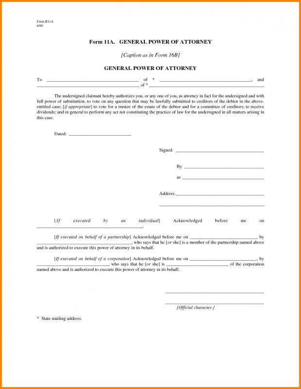 free printable power of attorney forms