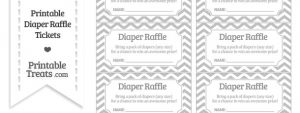 free printable raffle tickets template free silver chevron diaper raffle tickets to print