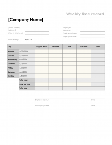 free printable timesheets weekly timesheet template