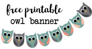 free printable water bottle labels for baby shower owl banner short