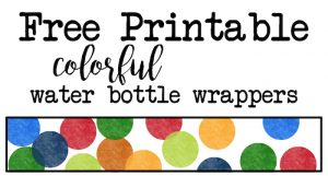 free printable water bottle labels for baby shower rainbow water bottle wrappers short