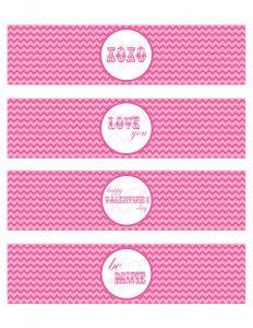 free printable water bottle labels valentines water bottle labels