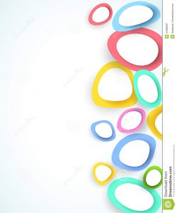 free program template abstract colorful circles background