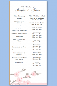 free program templates free wedding program templates