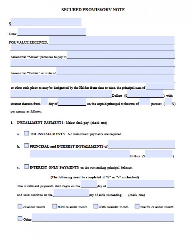 Free Promissory Note Template For Personal Loan Template Business