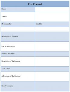 free proposal template freeproposaltemplate