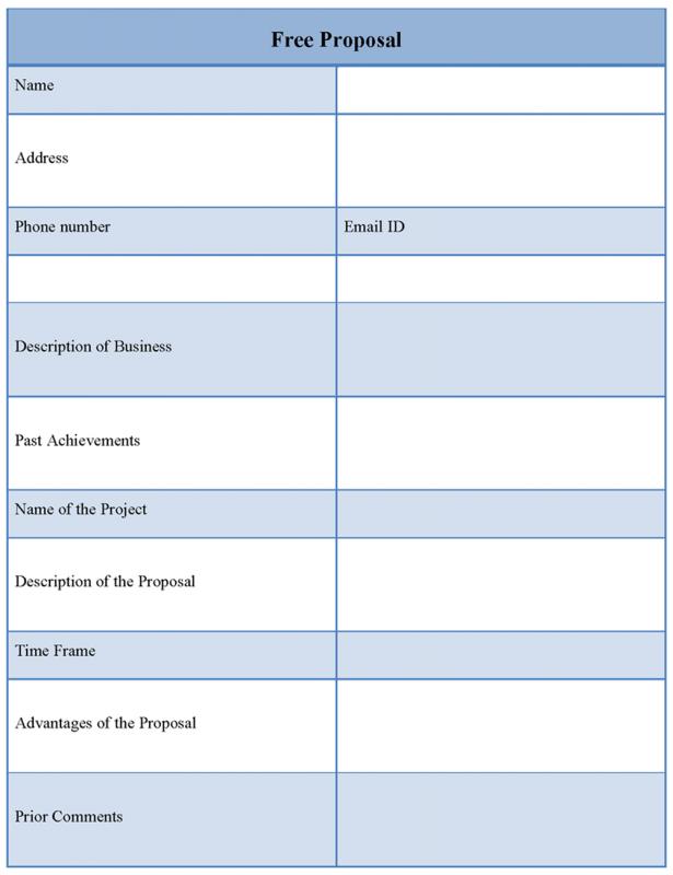 free proposal template