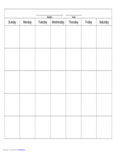 free proposal templates blank calendar template l