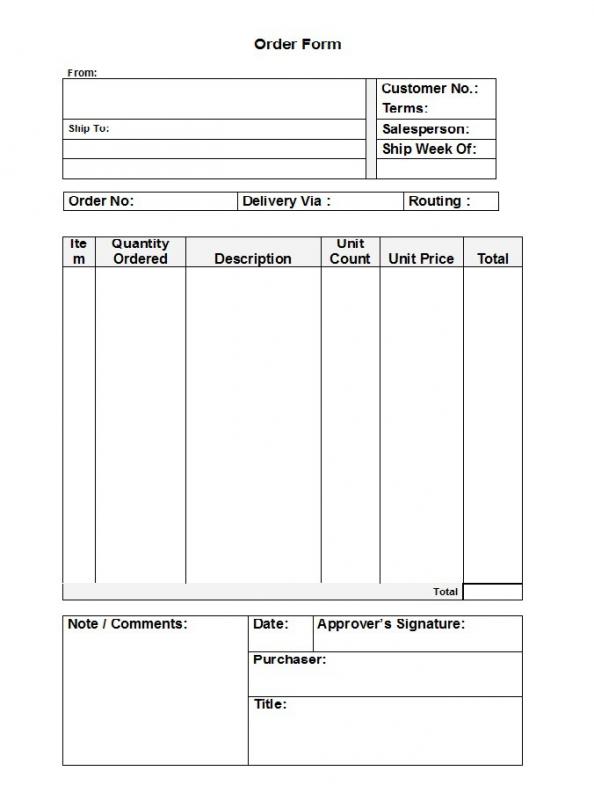 free purchase order template