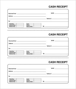 free receipt template blank receipt