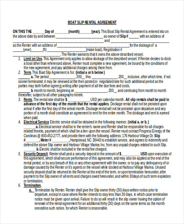 Free Rental Agreement Forms Template Business