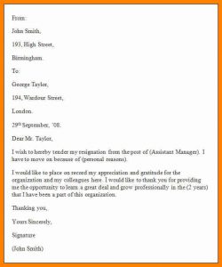 free resignation letter free resignation letter templates formal resignation letter template