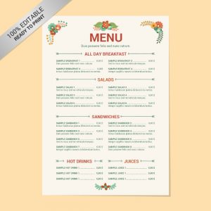 free restaurant menu templates for word editable restaurant menu free template download