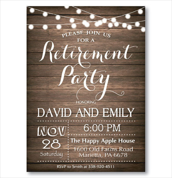 free-retirement-invite-template