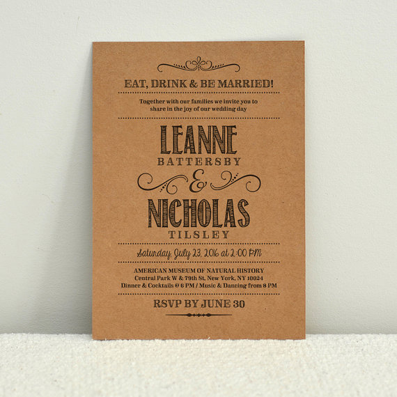 free rustic wedding invitation templates